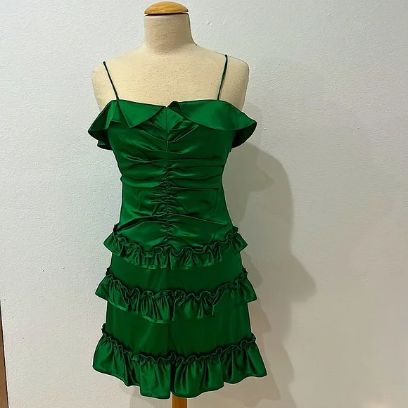 slim fit dress slacks BEAUTIFUL BETSEY JOHNSON EVENING GRAND SWEEP SILK CHIFFON PARTY DRESS –  Vintage Clothing & Fashions main image 1